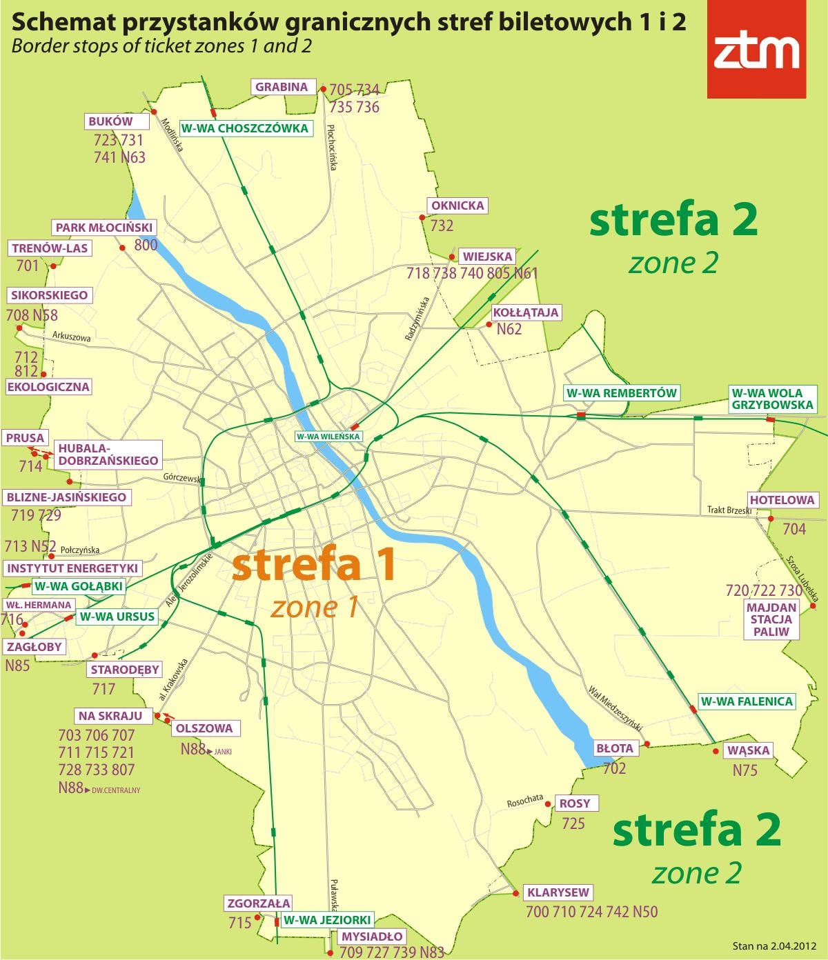 ワルシャワゾーン1地図