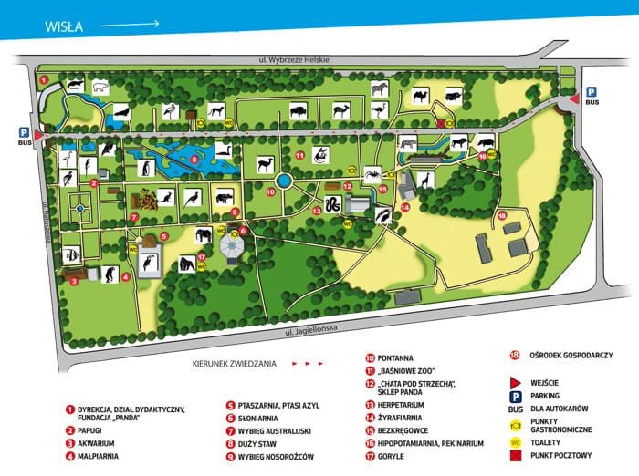 地図のワルシャワ動物園 