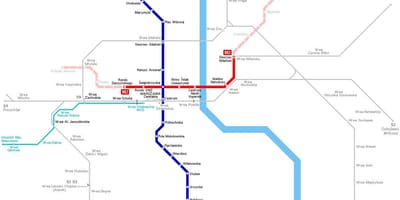 メトロ地図はワルシャワポーランド