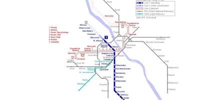ワルシャワ地下の地図