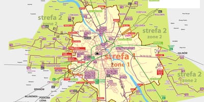 地図のワルシャワバス 