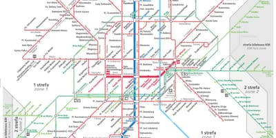 ワルシャワ輸送地図