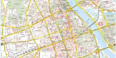 ワルシャワポーランドの地図