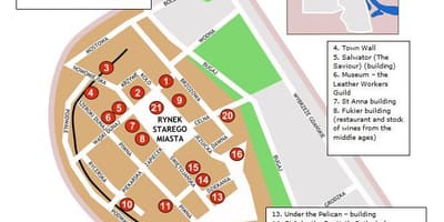 ワルシャワ旧市街地図
